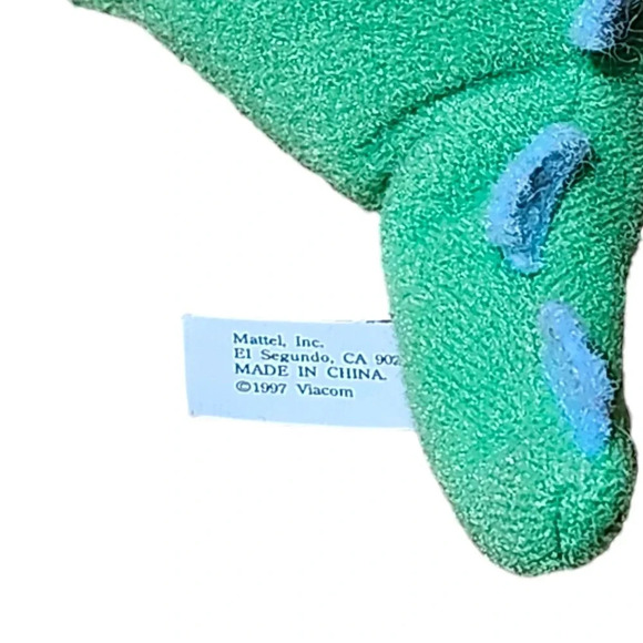 1997 Mattel Nickelodeon Rugrats Reptar 5" Toon Team Stuffed Animal Plush - Picture 5 of 5